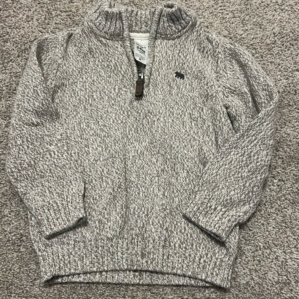 Carter’s Toddler Boys 1/4 Zip Sweater - Size 24 M